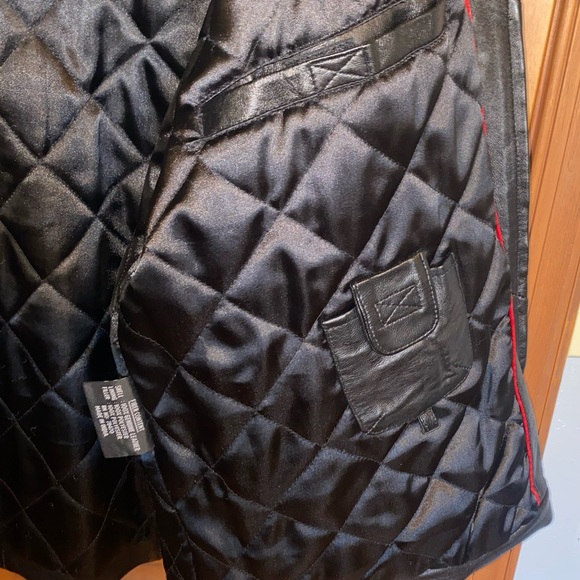 Nicole Miller New York Mens Black Leather Lined Zipper Jacket - Picture 6 of 11